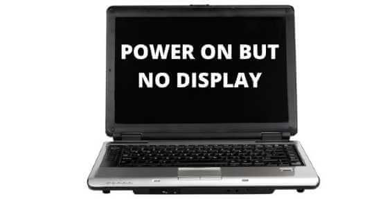 no display on laptop