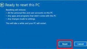 reset this pc iview maximus